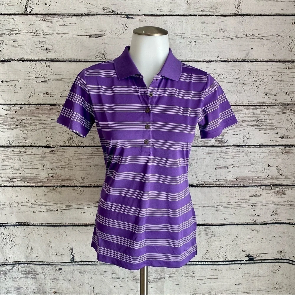 NWT Nike Women Tech Stripe Golf Polo Shirt